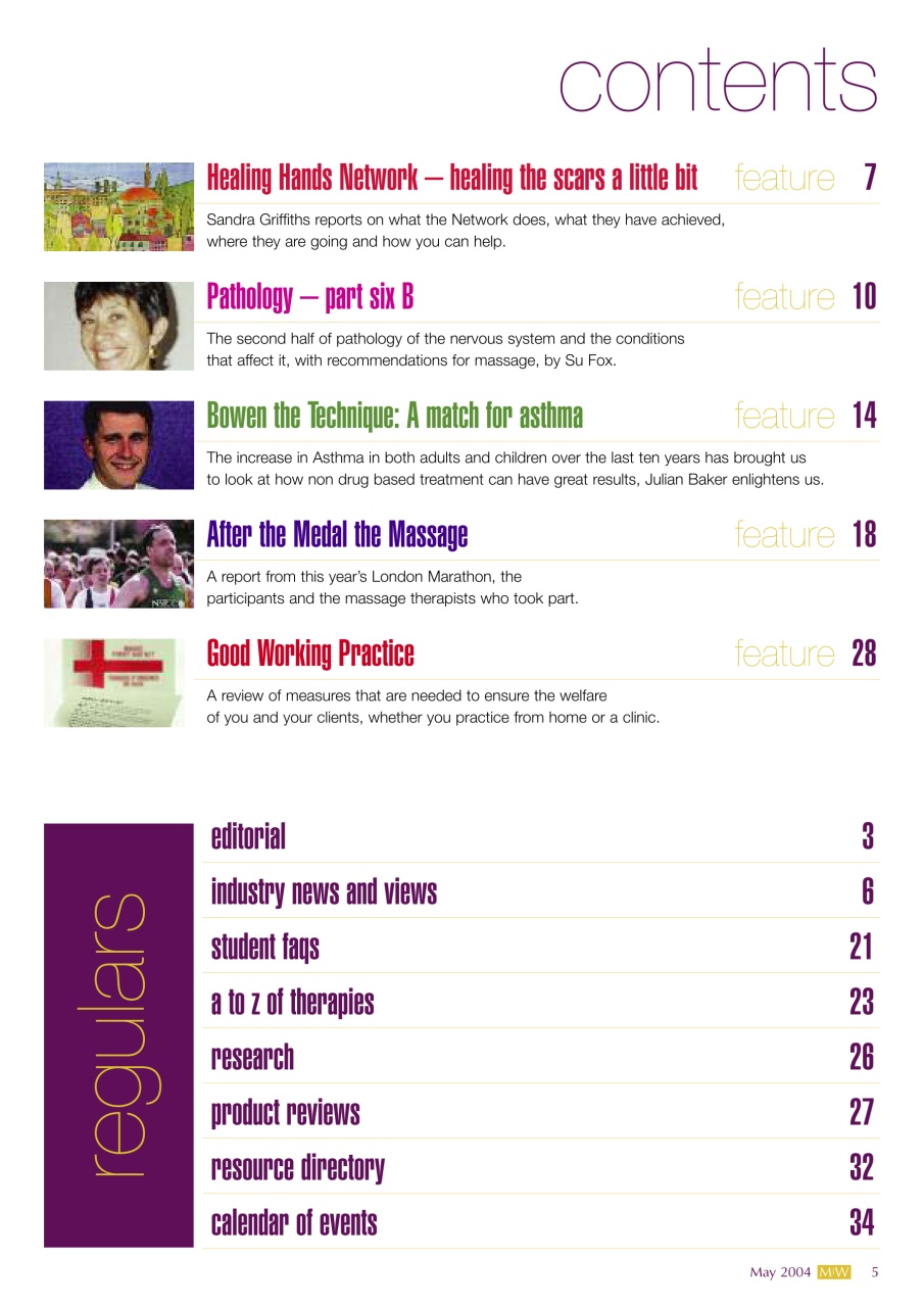 Massage World Preview Pages