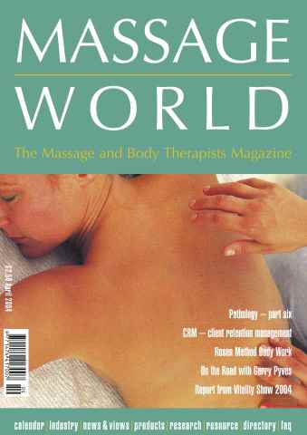 Massage World issue Massage World Apr 2004