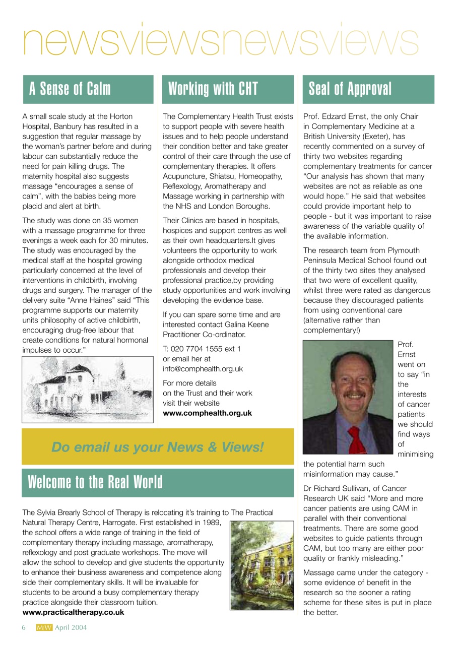 Massage World Preview Pages