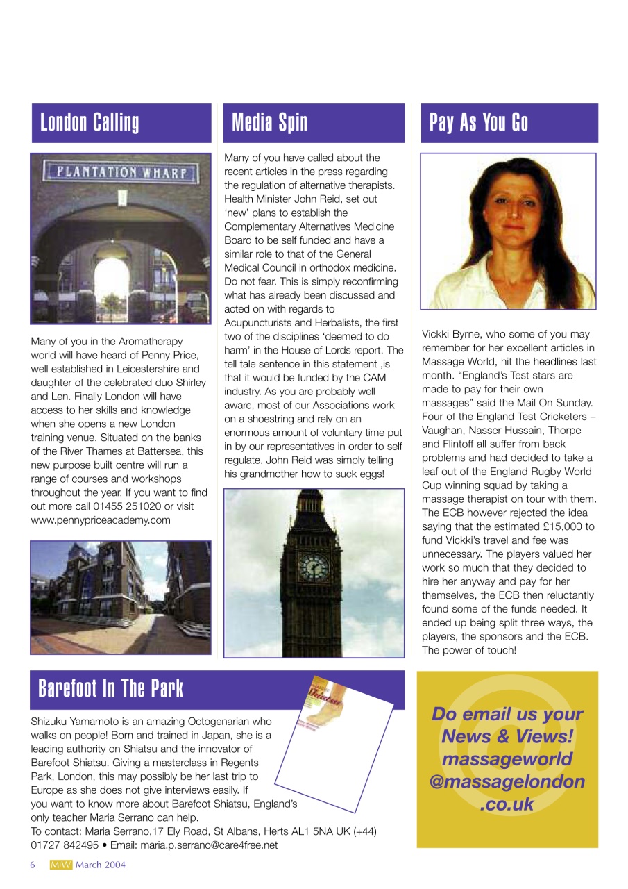 Massage World Preview Pages