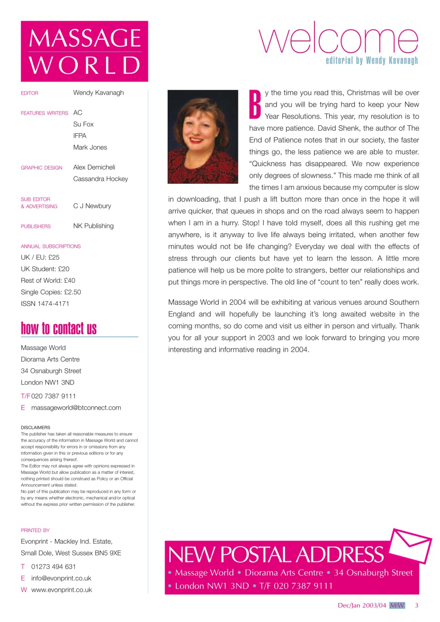 Massage World Preview Pages