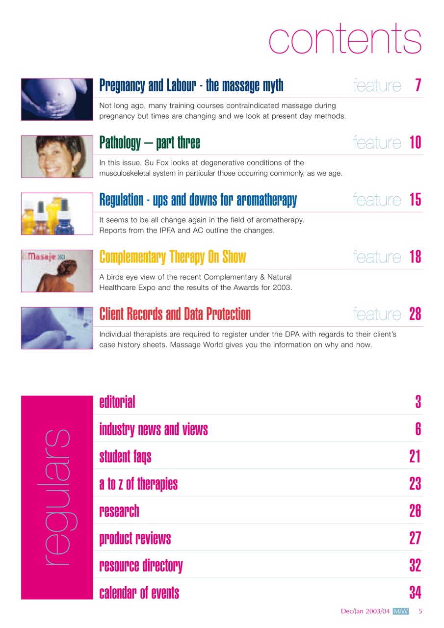 Massage World Preview Pages