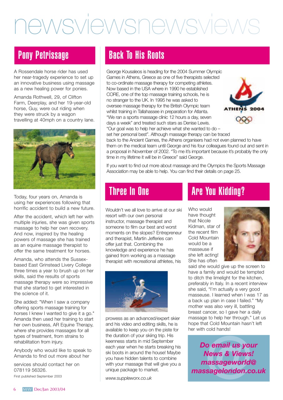 Massage World Preview Pages