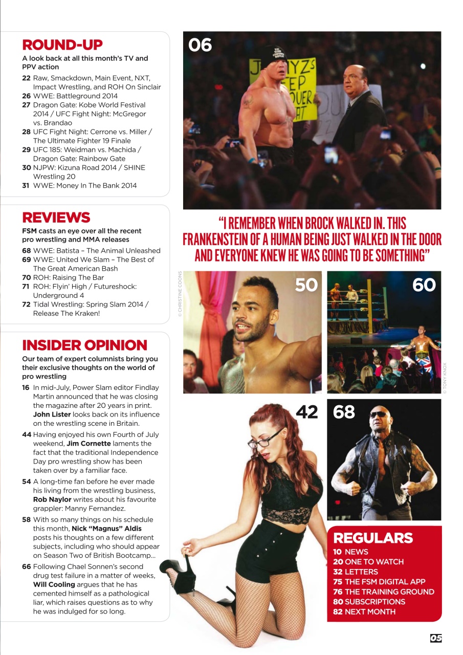 Wrestletalk Magazine Preview Pages