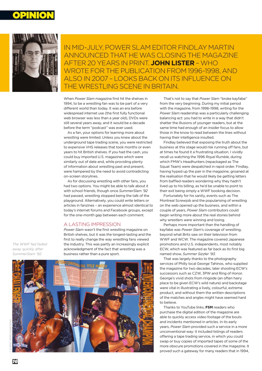 Wrestletalk Magazine Preview Pages