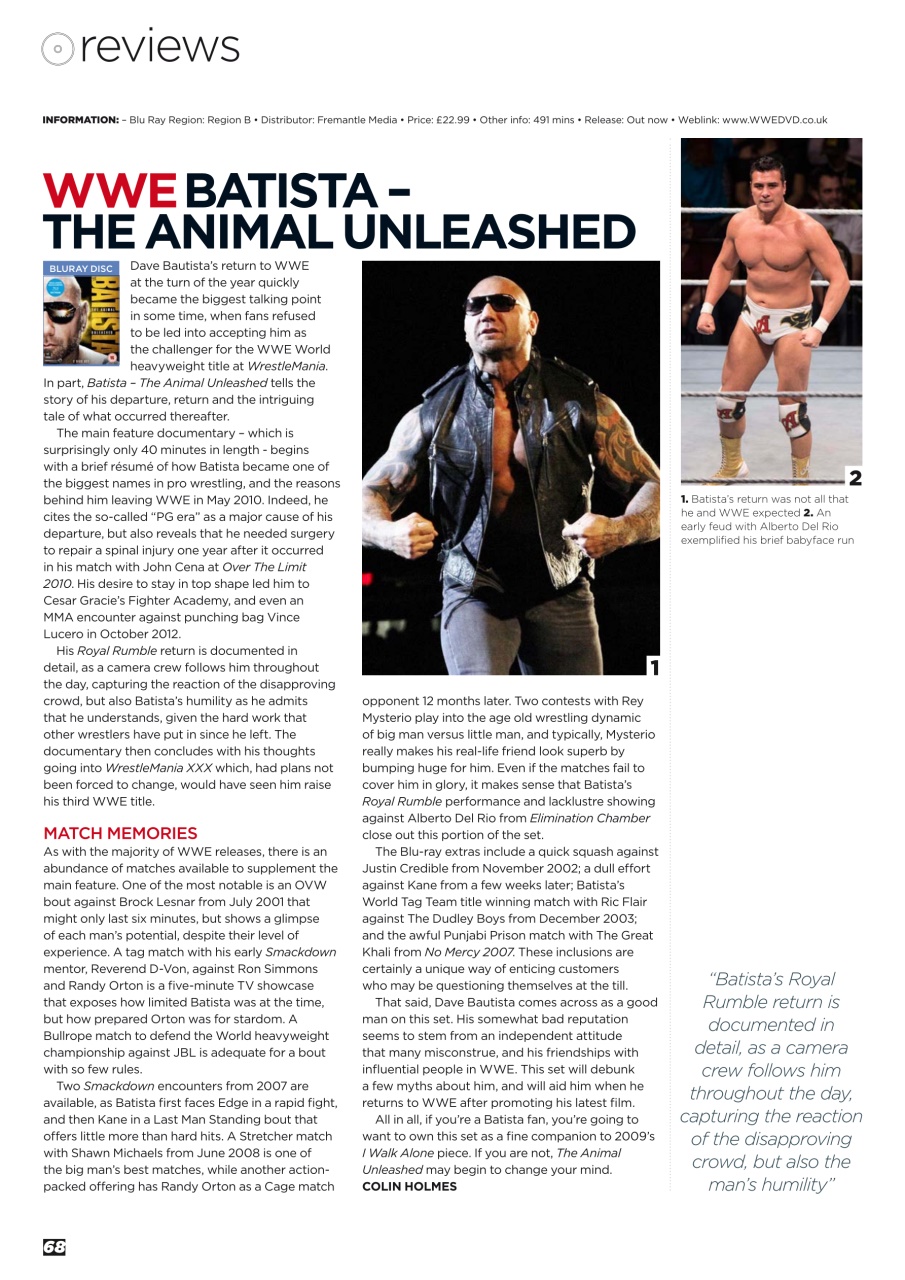 Wrestletalk Magazine Preview Pages
