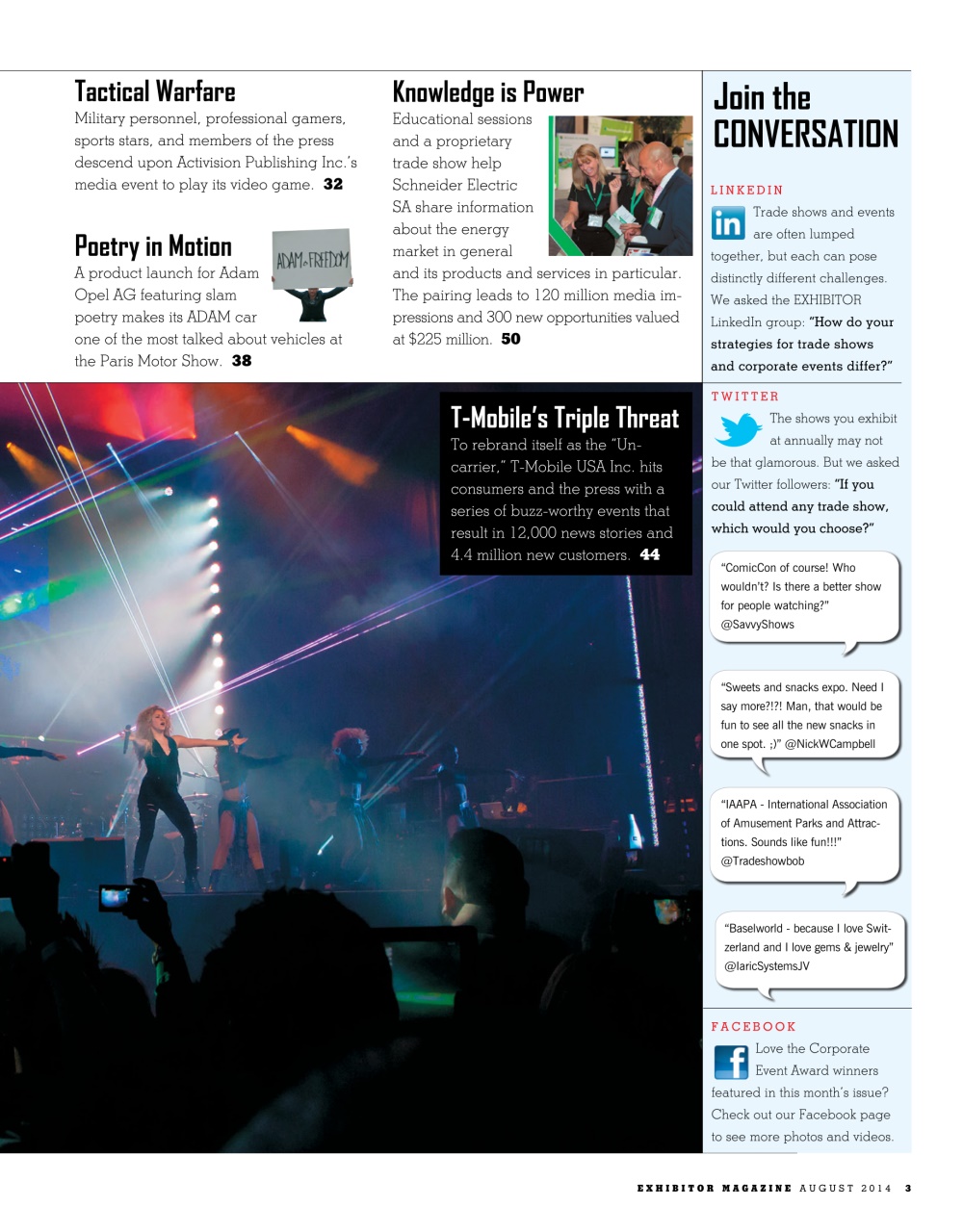 EXHIBITOR Magazine Preview Pages