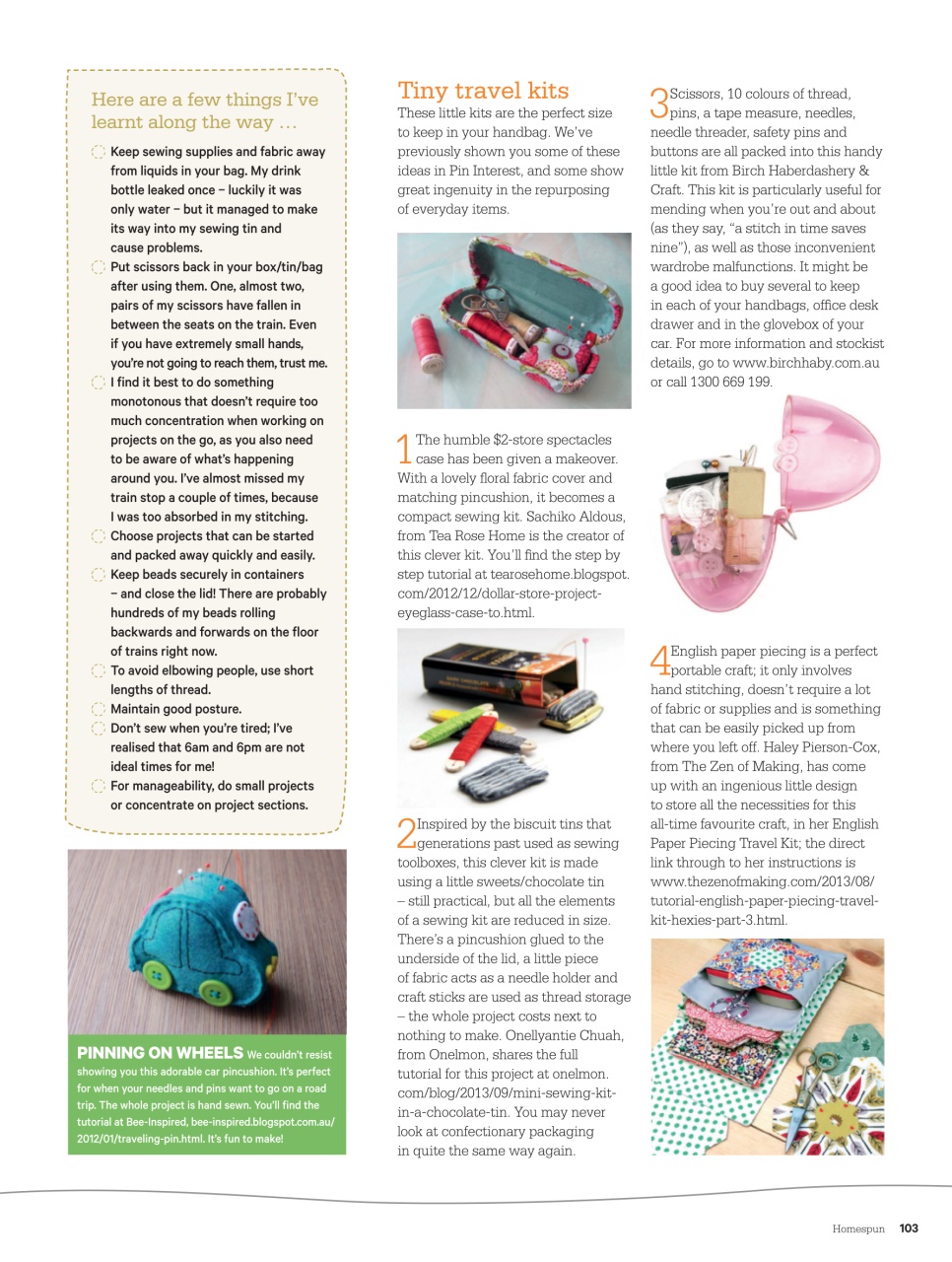 Homespun Preview Pages