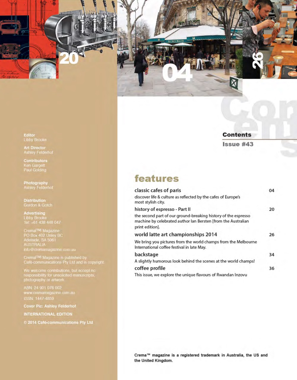 Crema Magazine Preview Pages