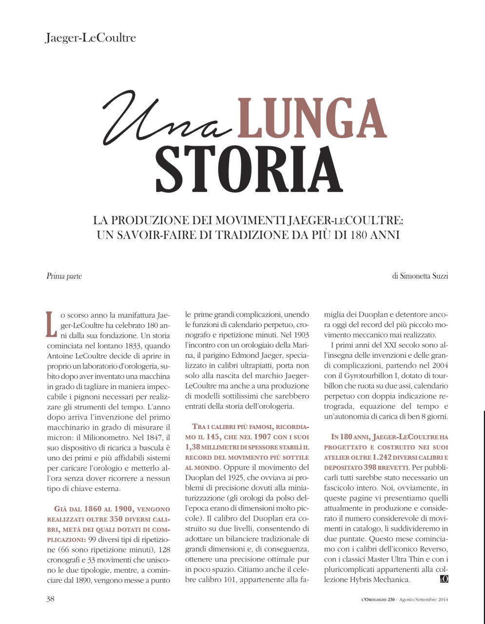 L'Orologio Preview Pages