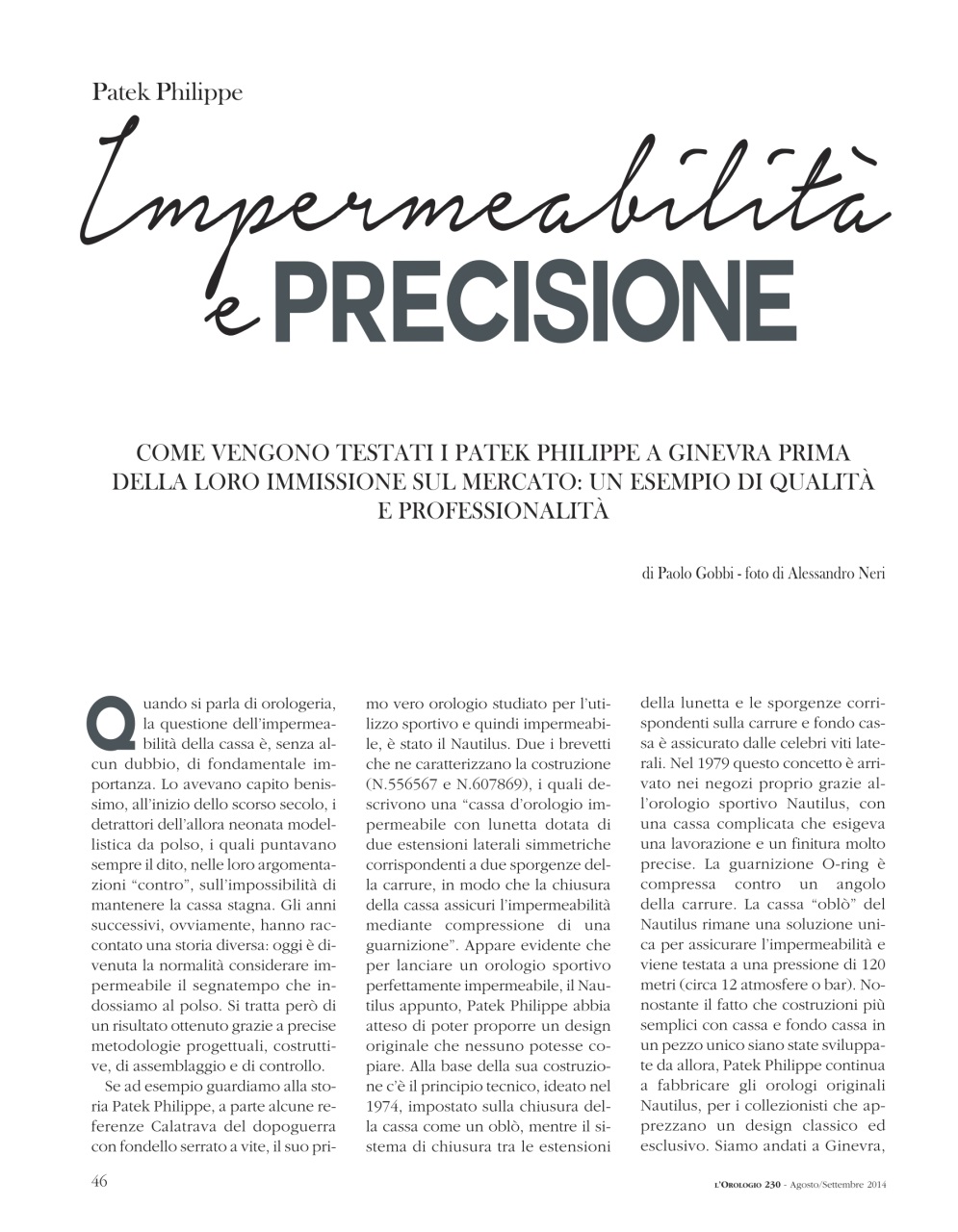 L'Orologio Preview Pages