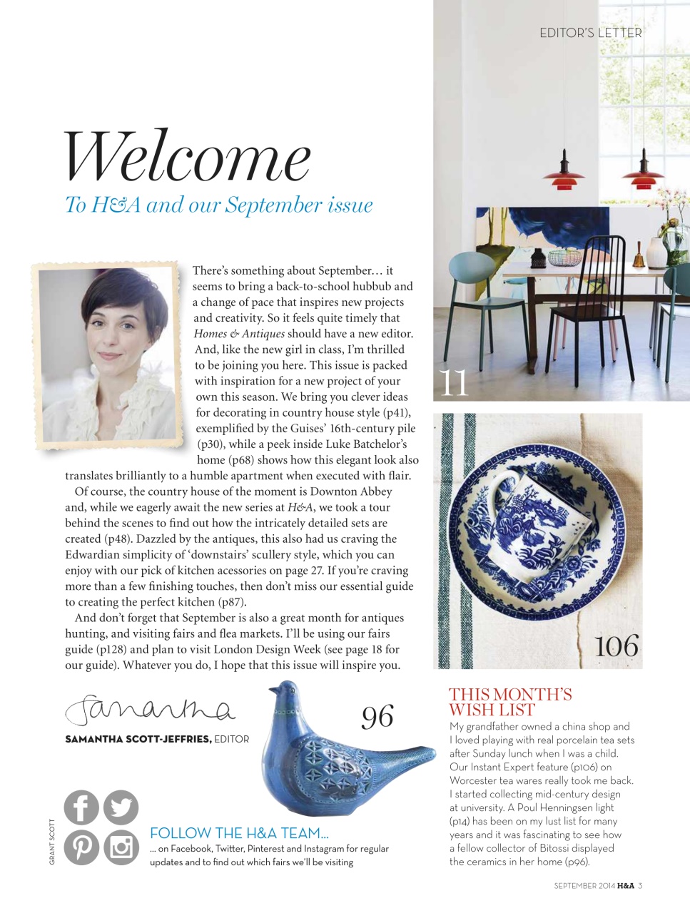 Homes & Antiques Magazine Preview Pages