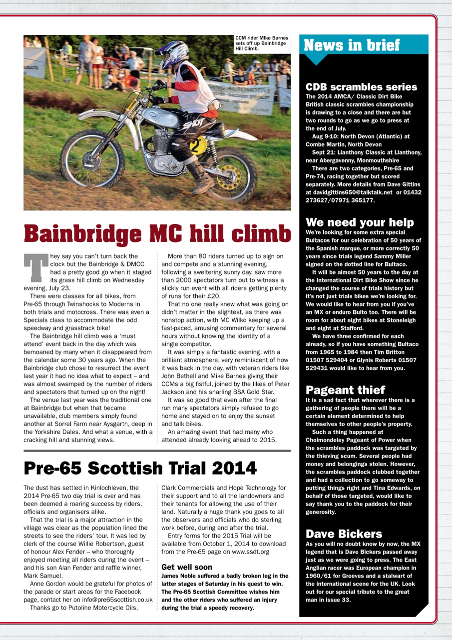 Classic Dirt Bike Preview Pages