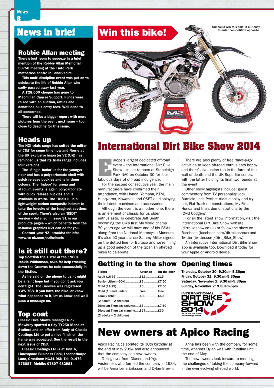 Classic Dirt Bike Preview Pages