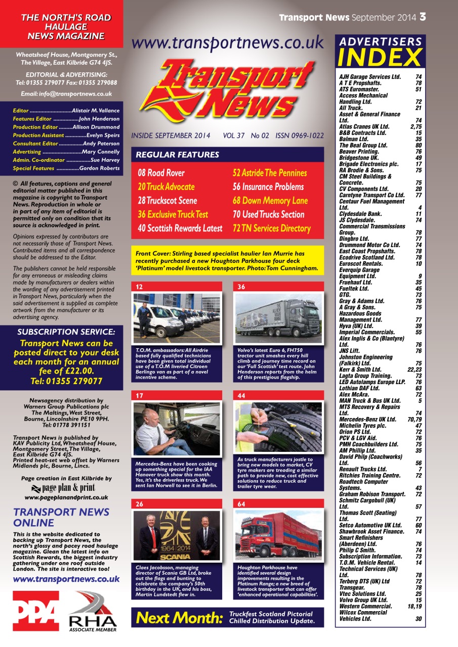 Transport News Preview Pages