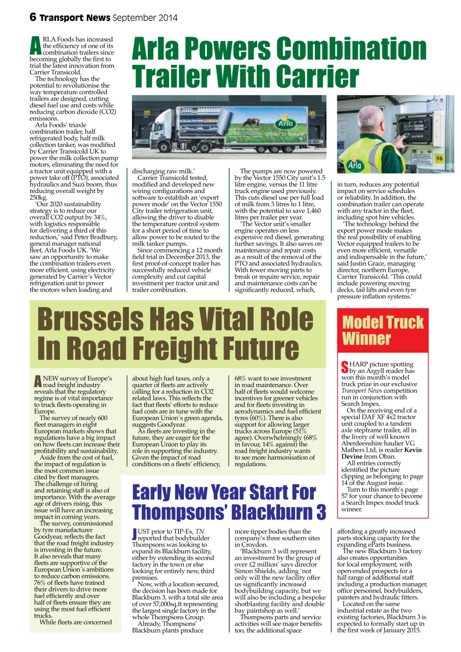 Transport News Preview Pages