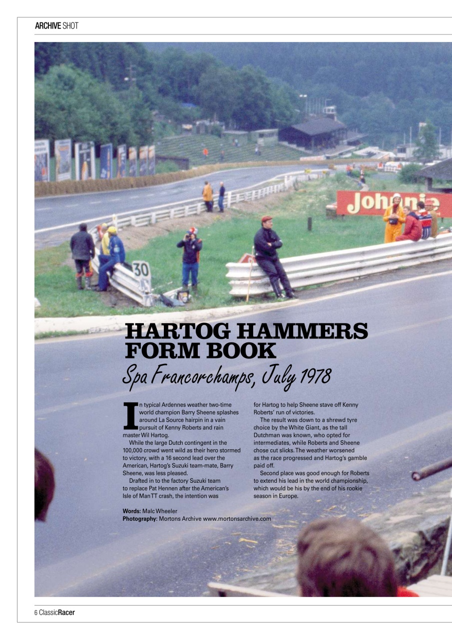 Classic Racer Preview Pages