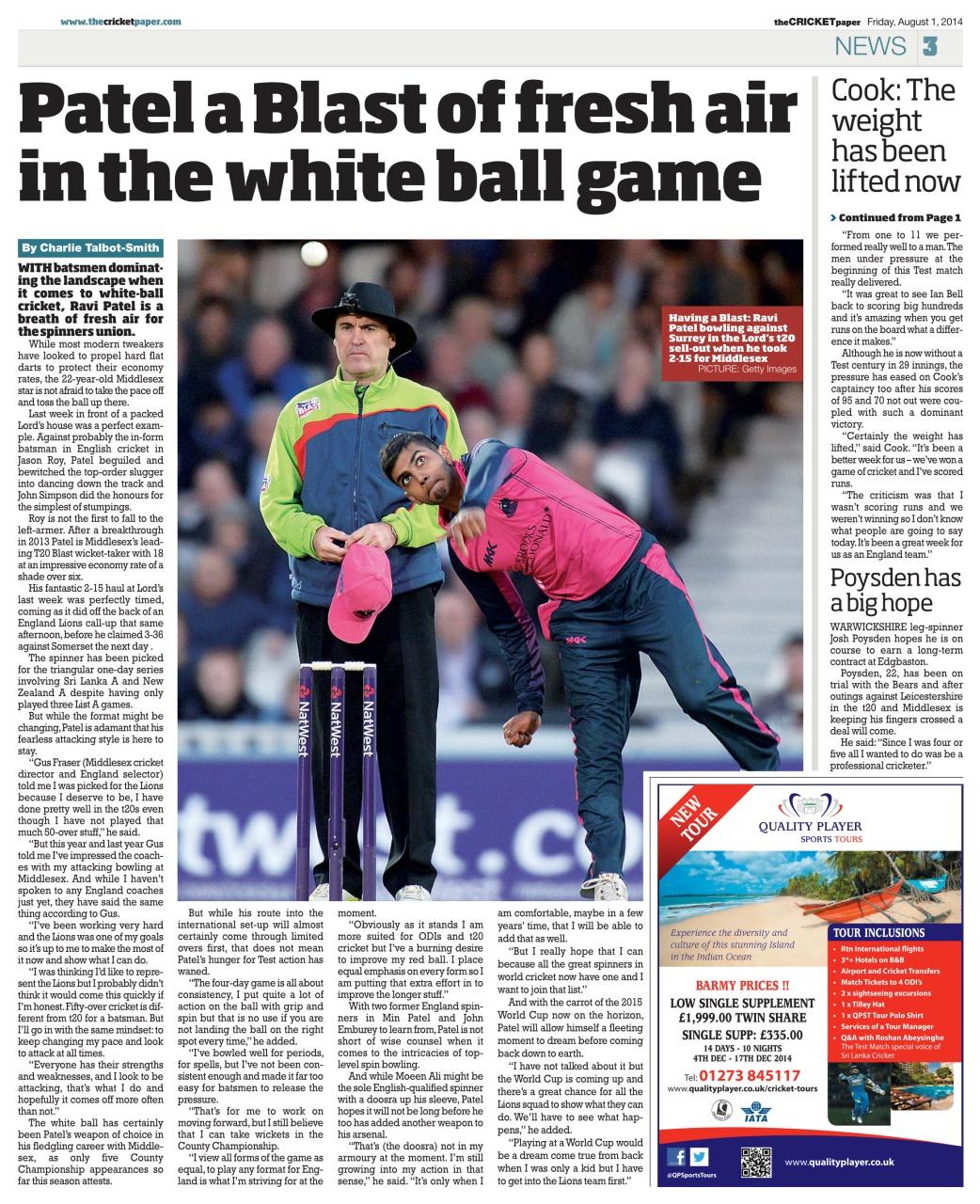 The Cricket Paper Preview Pages