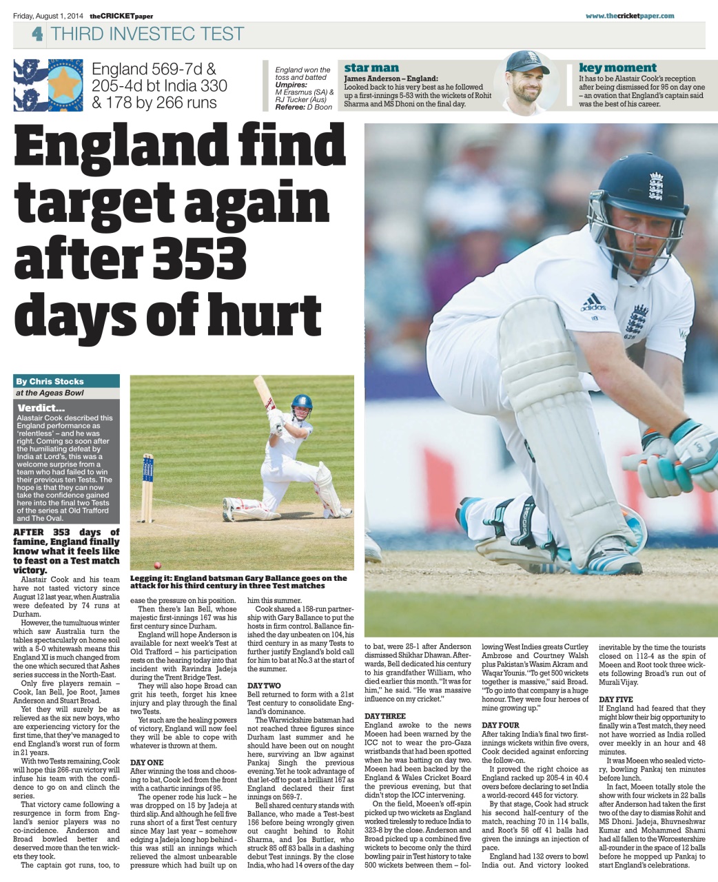 The Cricket Paper Preview Pages