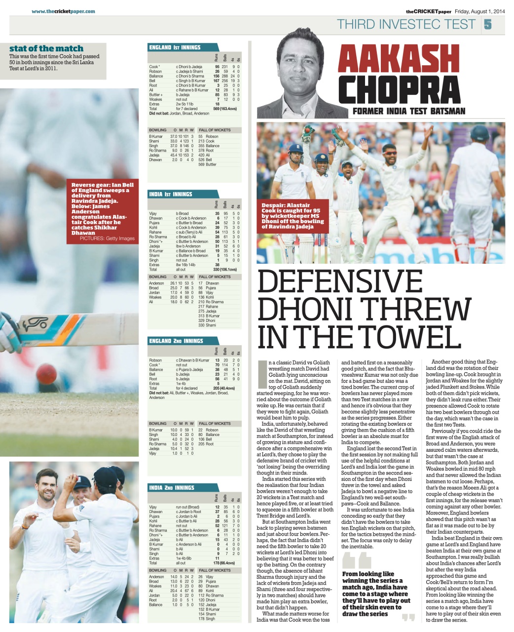 The Cricket Paper Preview Pages