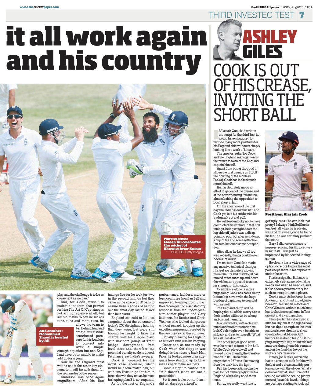 The Cricket Paper Preview Pages