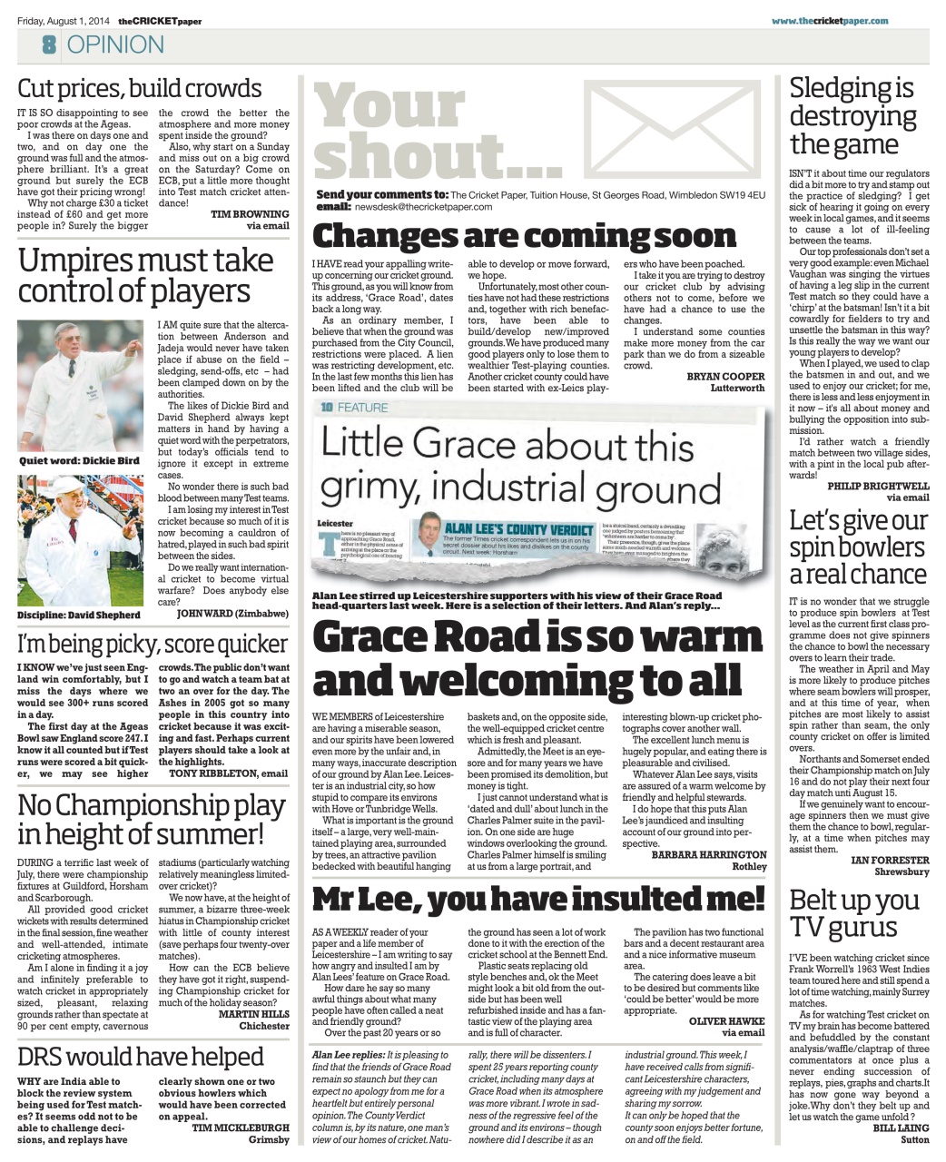The Cricket Paper Preview Pages