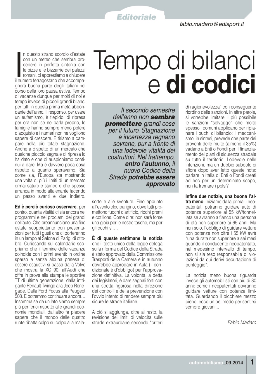 Automobilismo Preview Pages