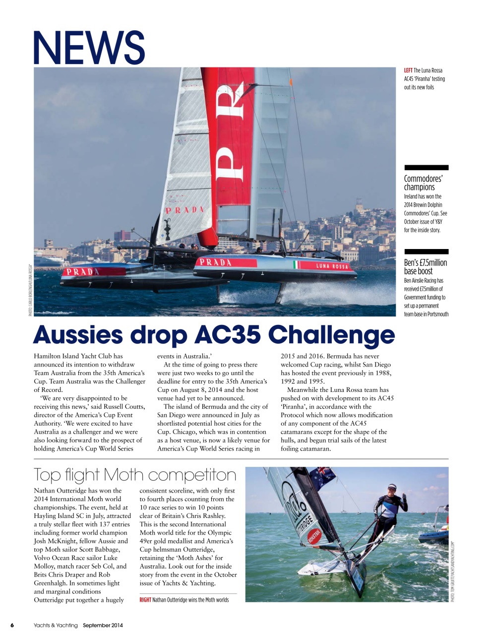 Yachts & Yachting Preview Pages