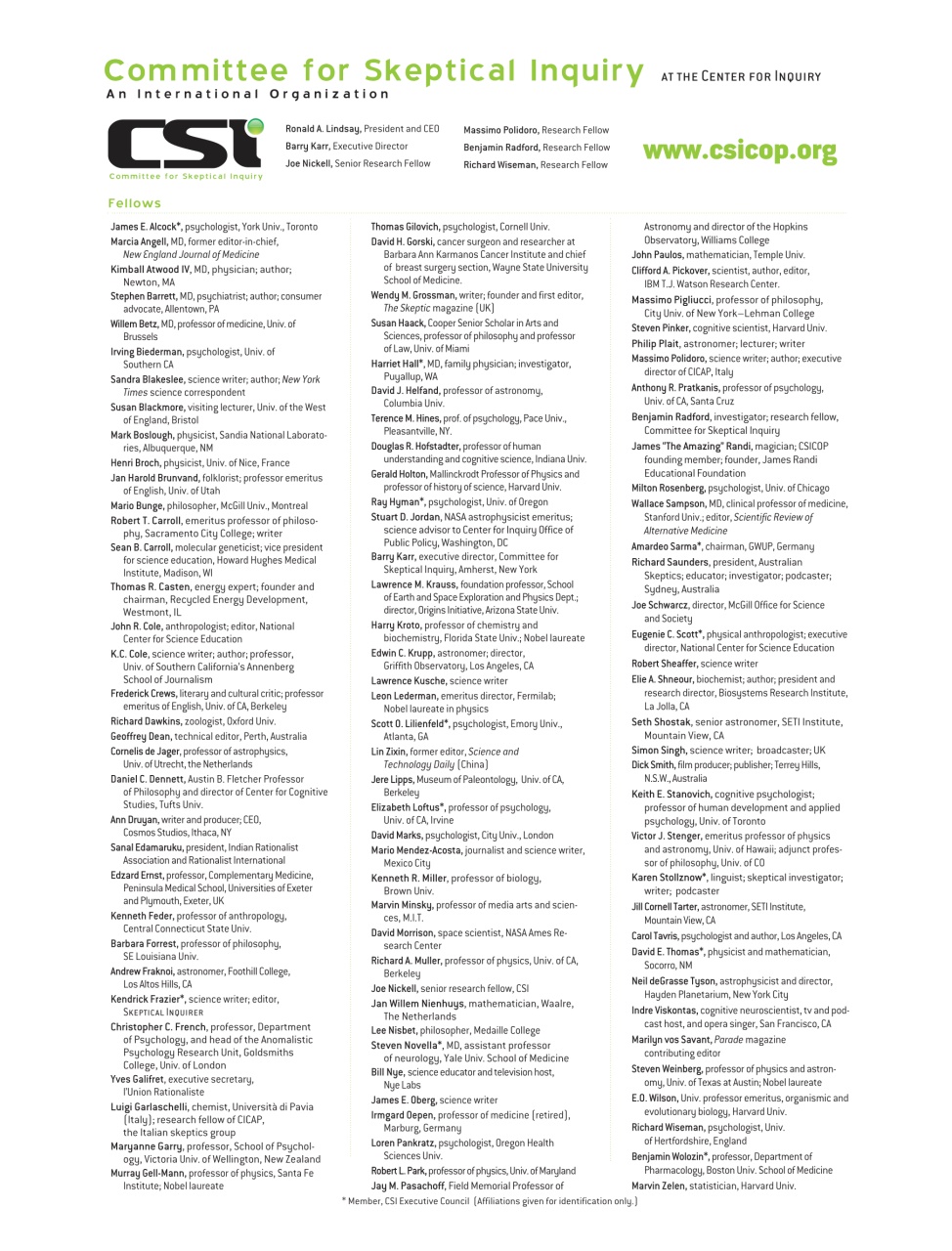 Skeptical Inquirer Preview Pages