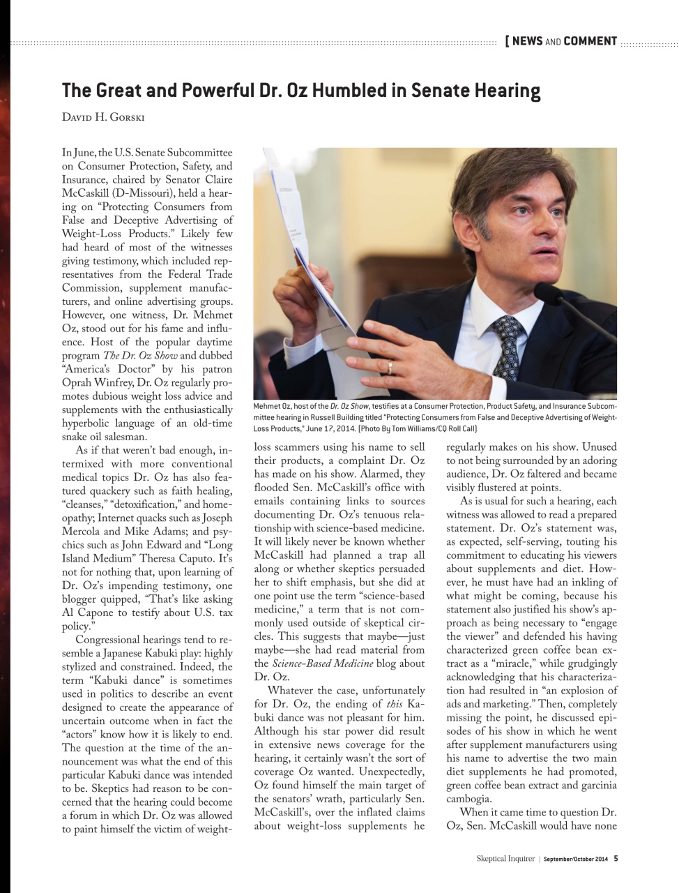 Skeptical Inquirer Preview Pages