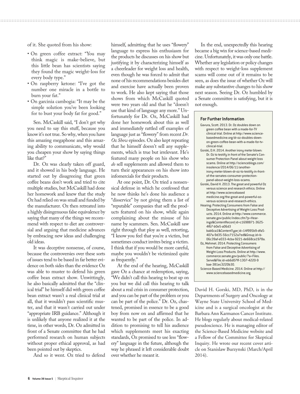 Skeptical Inquirer Preview Pages