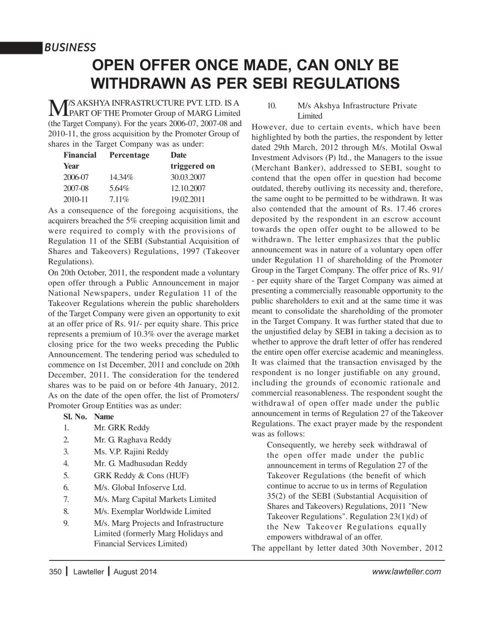 Lawteller – A Legal Awareness Magazine Preview Pages