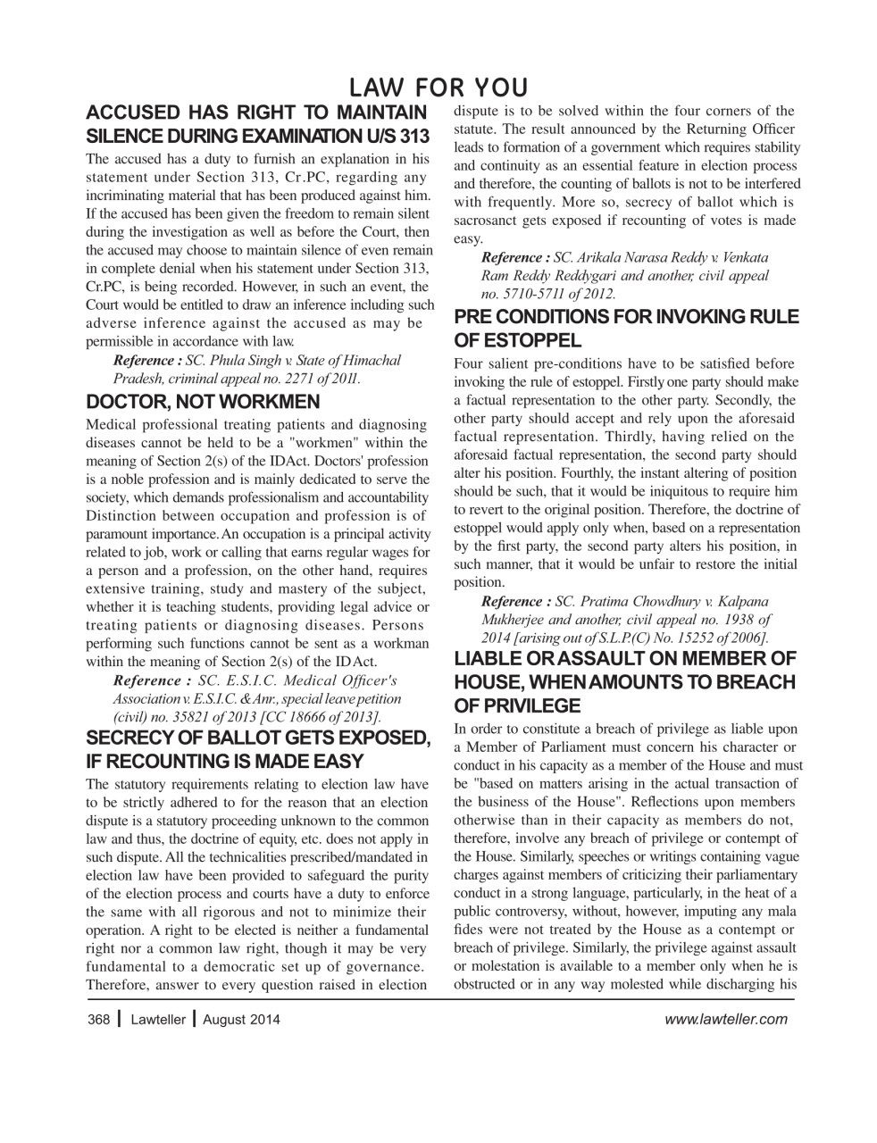 Lawteller – A Legal Awareness Magazine Preview Pages