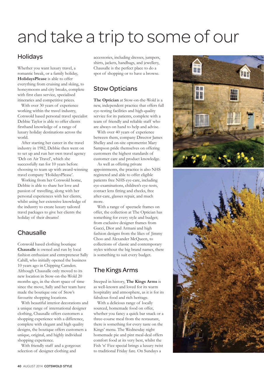 Cotswold Style Preview Pages