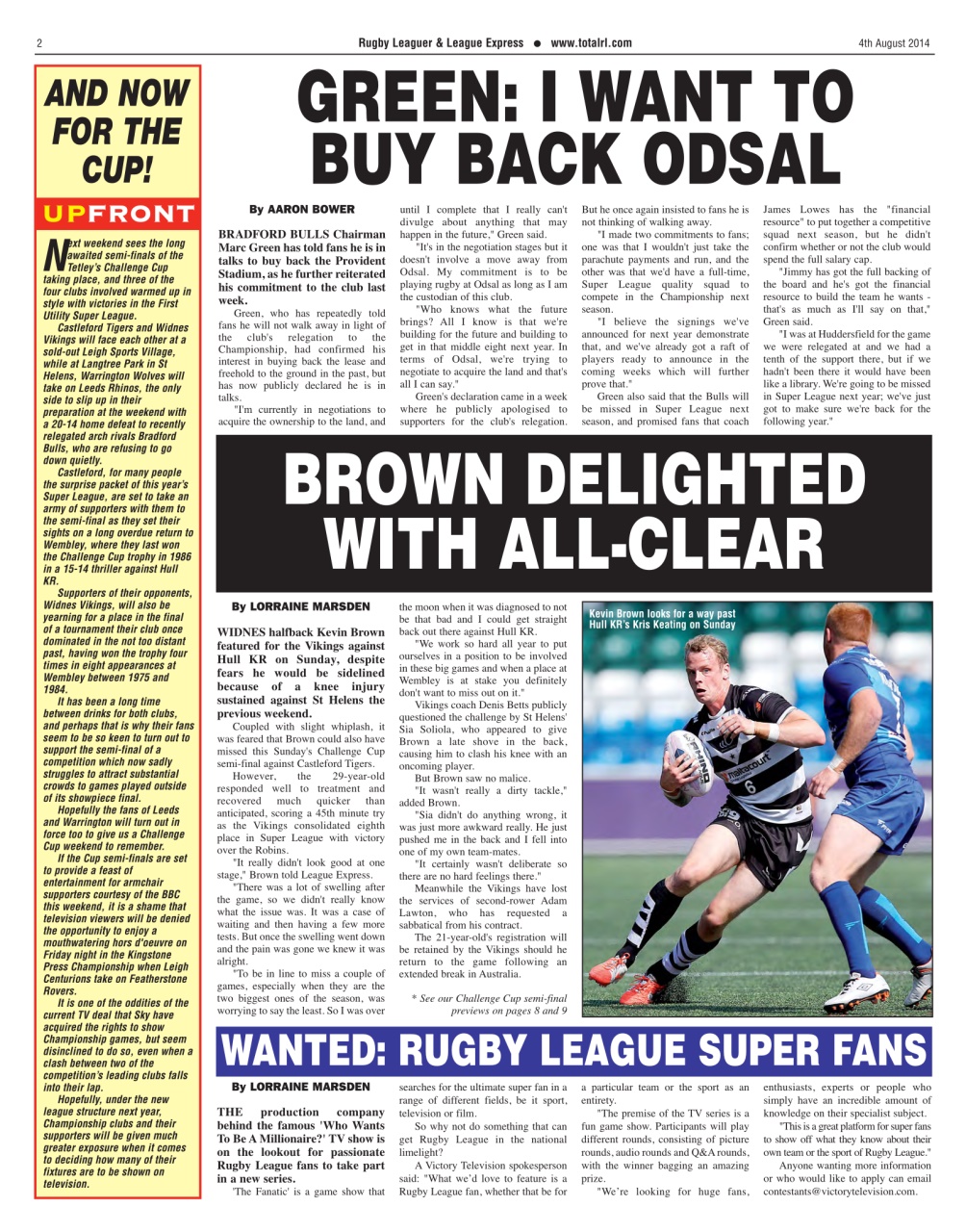 League Express Preview Pages