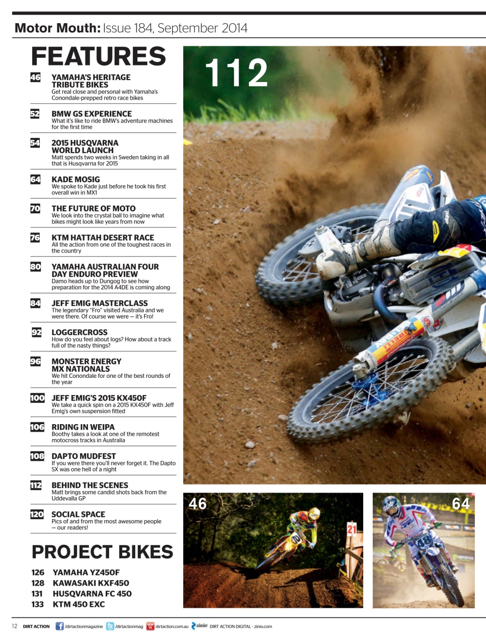 Dirt Action Preview Pages