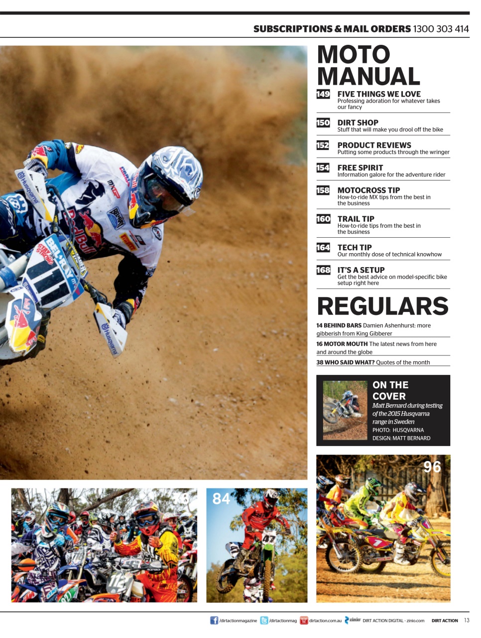 Dirt Action Preview Pages