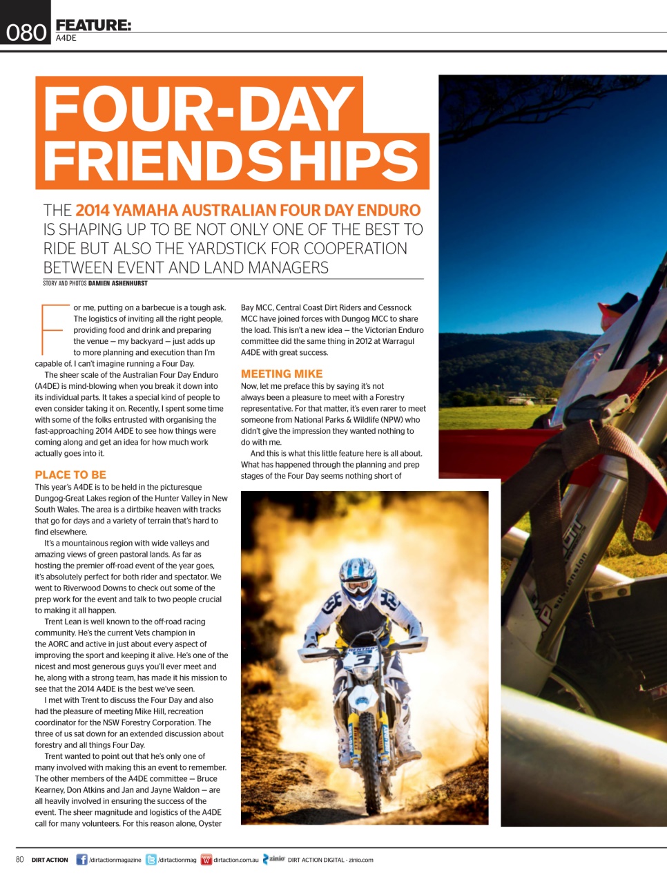 Dirt Action Preview Pages