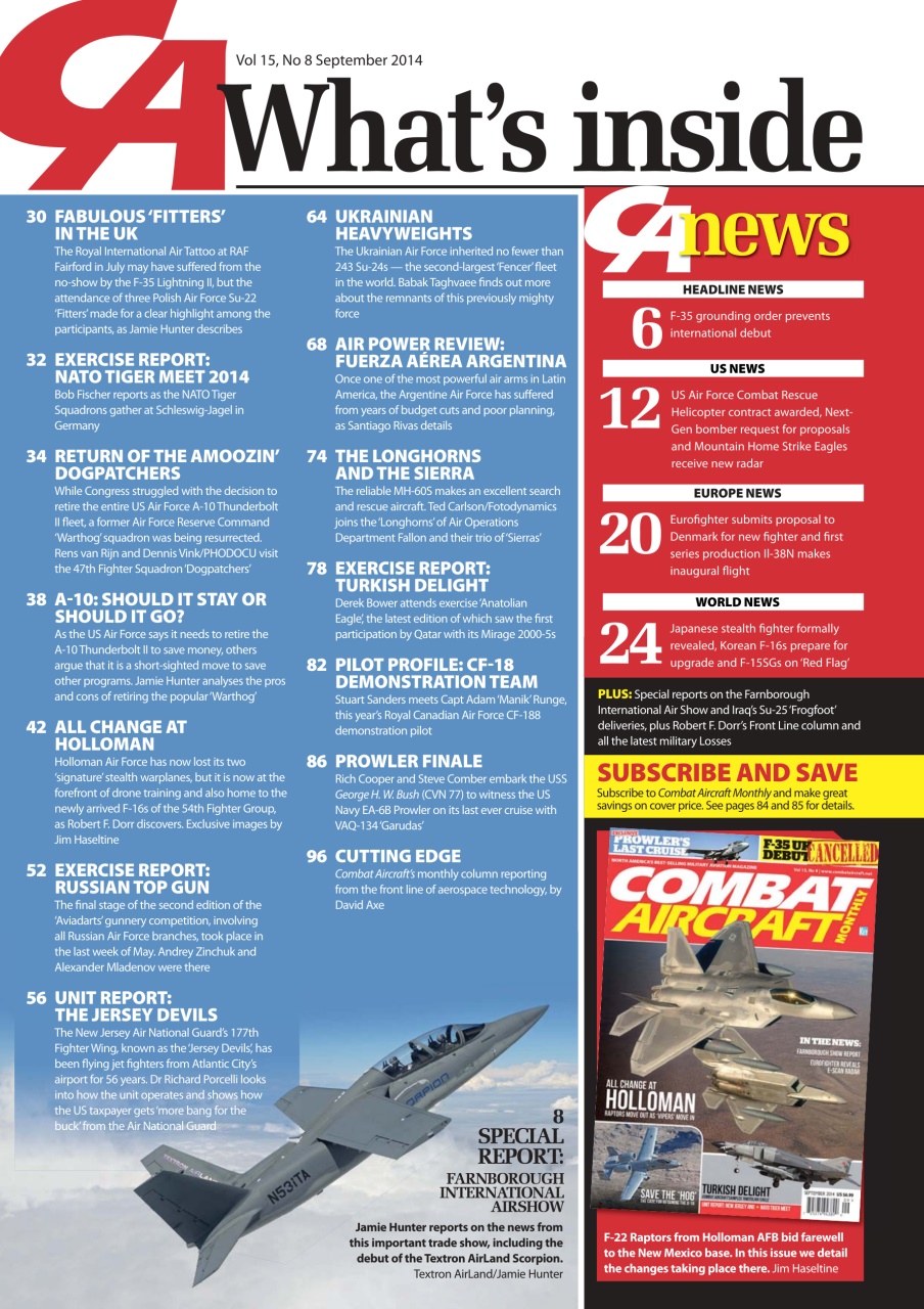 Combat Aircraft Journal Preview Pages