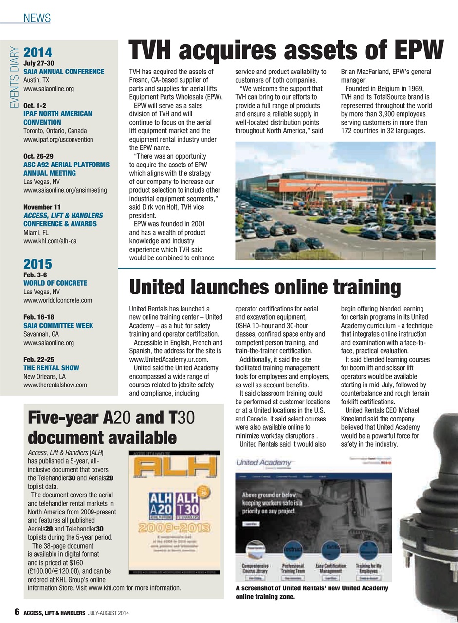 Access, Lift & Handlers Preview Pages