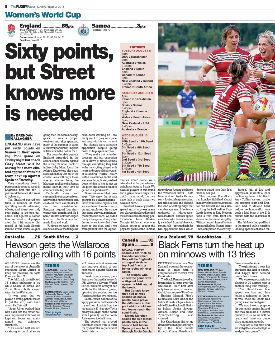 The Rugby Paper Preview Pages