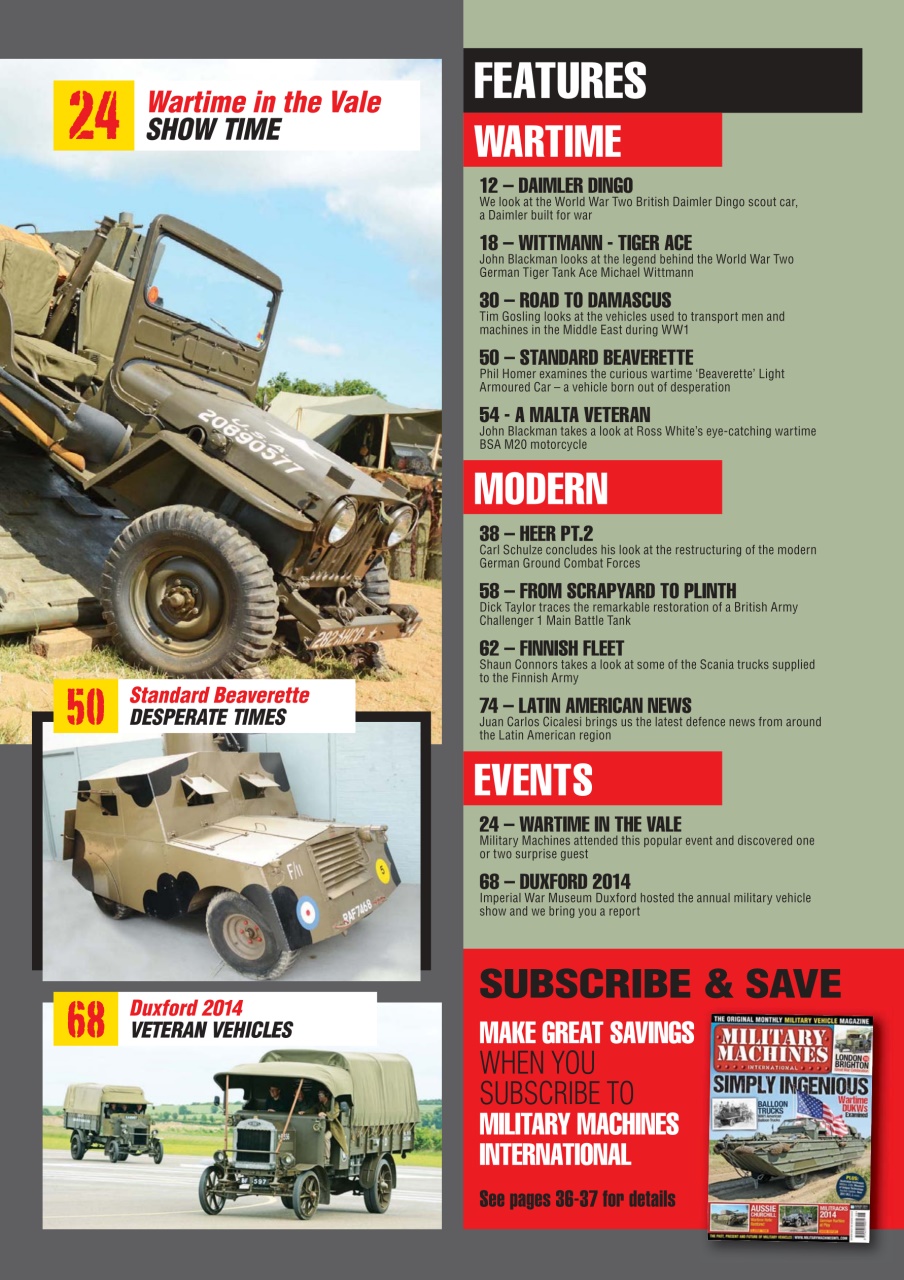 Military Machines International Preview Pages