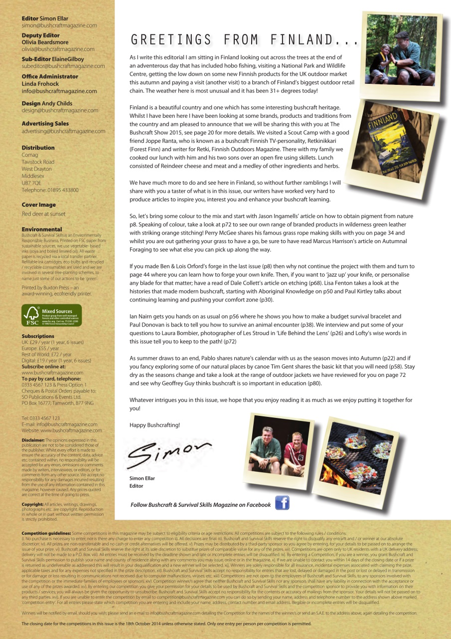 Bushcraft & Survival Skills Magazine Preview Pages