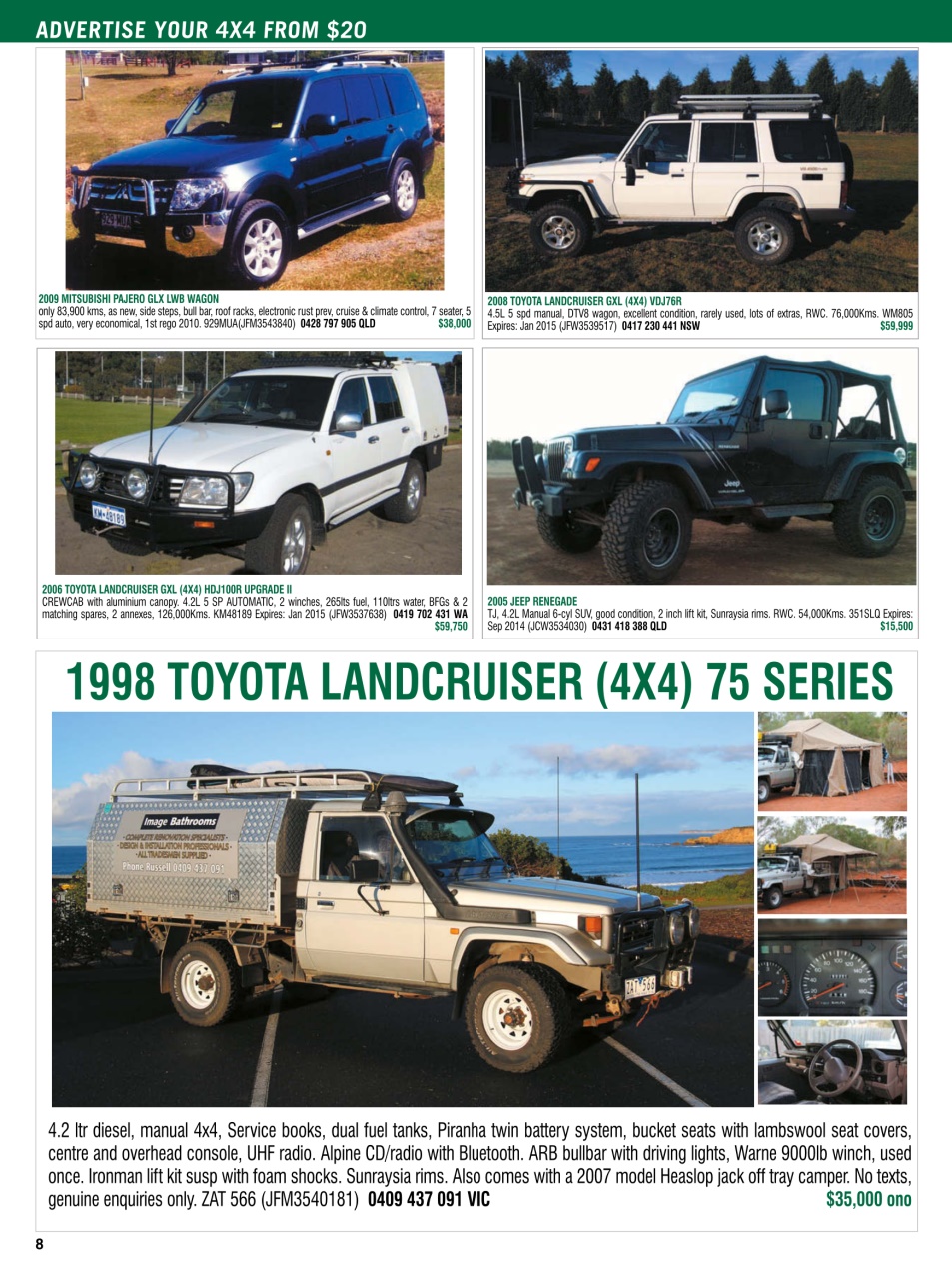 JUST 4X4S Preview Pages