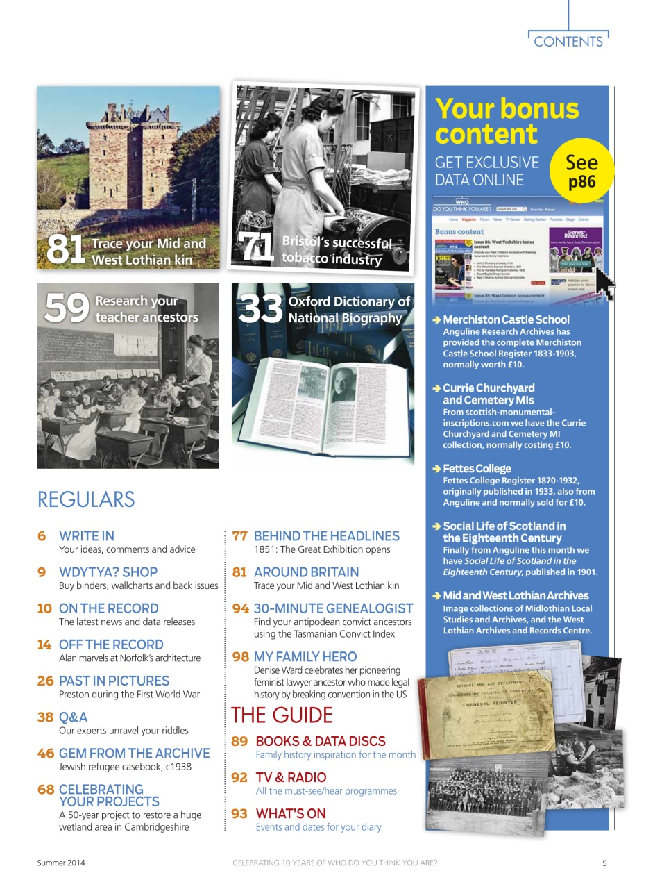 Who Do You Think You Are? Preview Pages