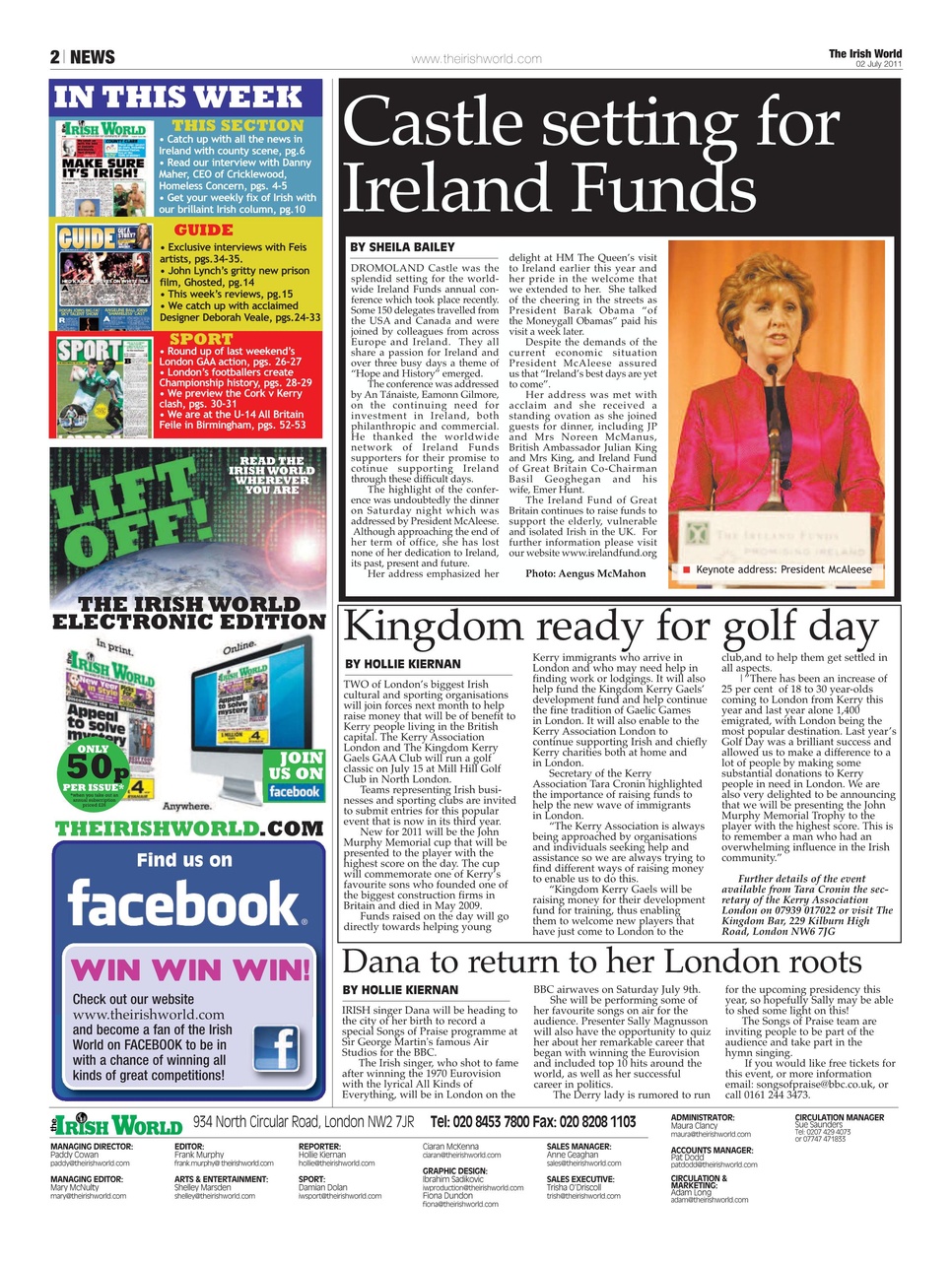 Irish World Preview Pages