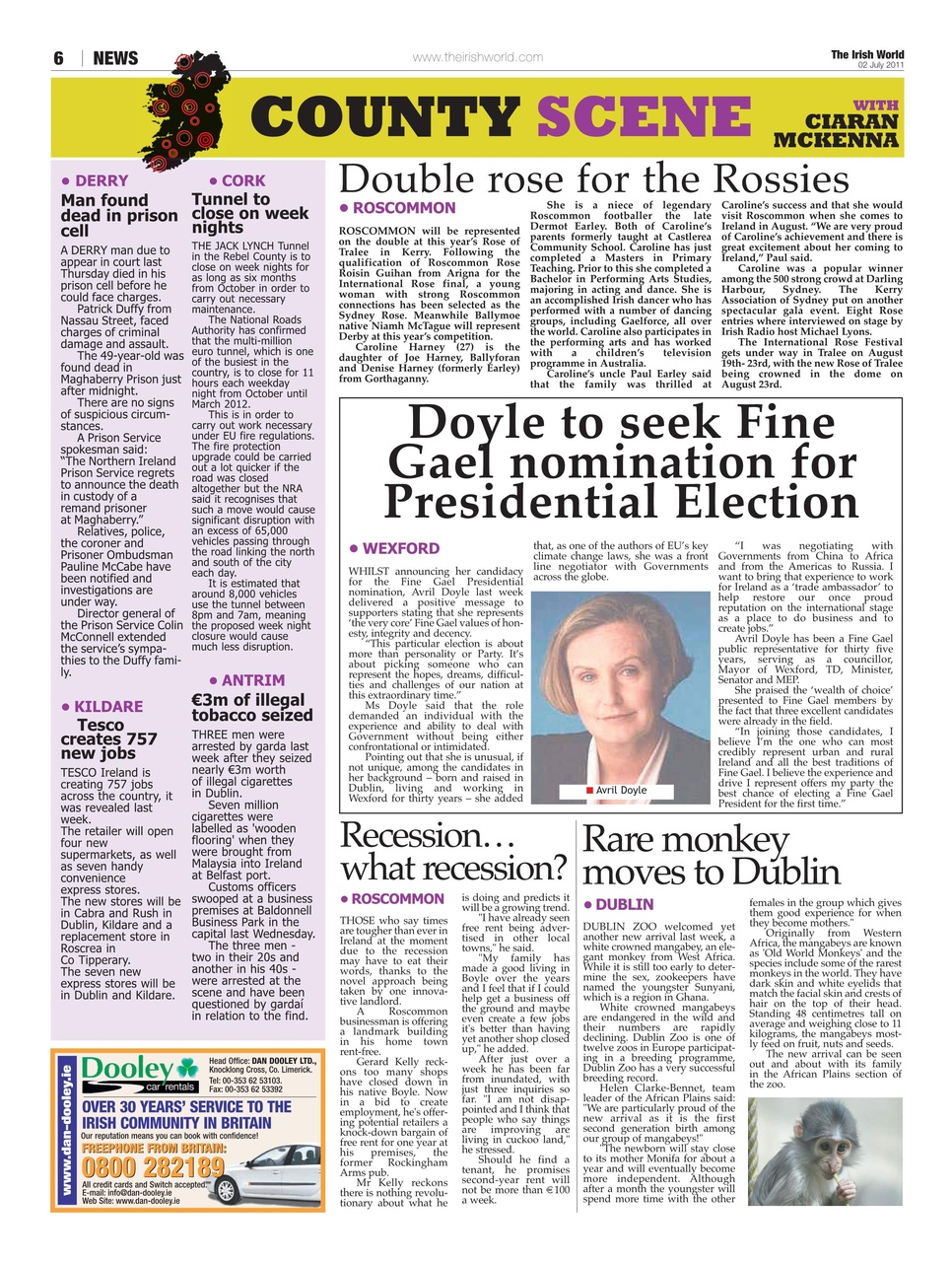 Irish World Preview Pages