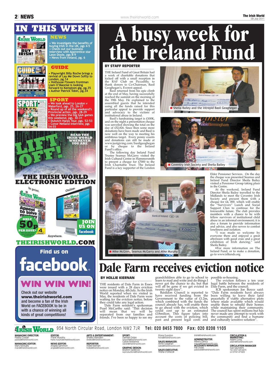 Irish World Preview Pages