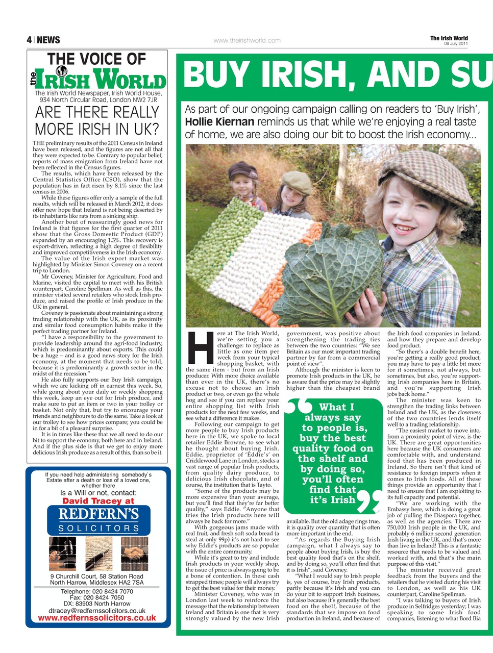 Irish World Preview Pages