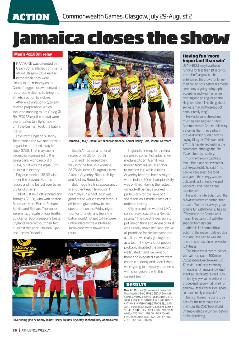 AW – Athletics Weekly Magazine Preview Pages